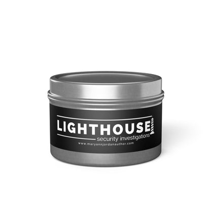 Lighthouse Security Tin Candle