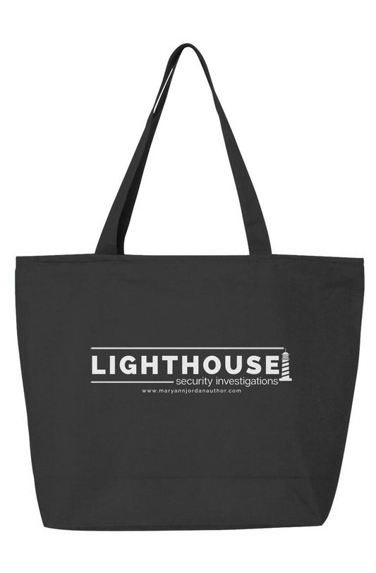 Lighthouse Zippered Tote